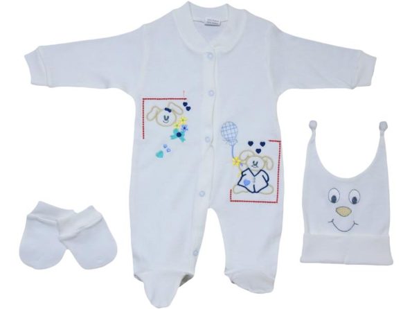 009 Buy Online Wholesale Baby Rompers 3-9M White