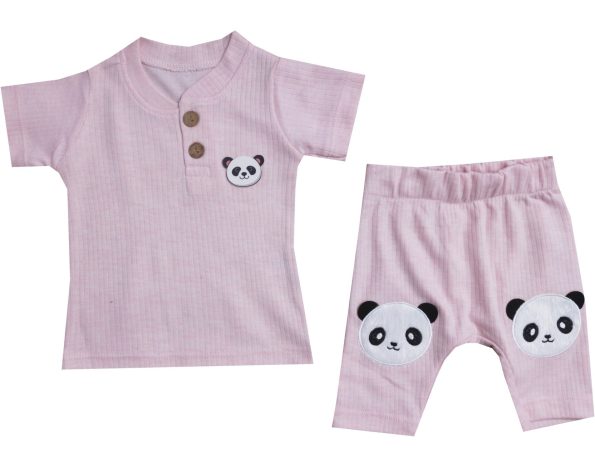 1551 Clothing Suit Set Supplier For Babies of 2 for 9-12-18 months pink