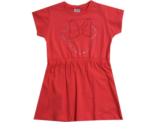 2445 Wholesale Girls Kids Casual Dresses 5-8Y Red