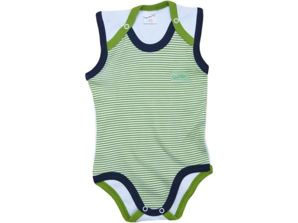 317 Baby Short Sleeve Bodysuits Wholesale 3-18M Green