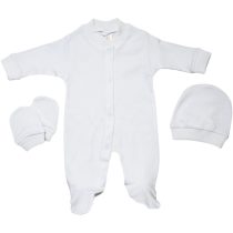 445 Wholesale Baby Plain Rompers Manufacturer 3-9M White