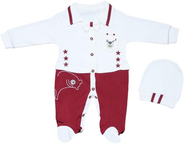 501 Wholesale Baby Romper from Turkish Suppliers 3-9M Burgundy
