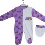 5487 Wholesale Newborn Unisex Baby Rompers for Autumn - Spring Purple