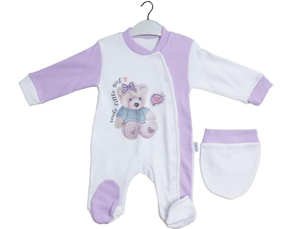 5488 Wholesale Newborn Baby Onesie Romper 3-6-9 month light purple