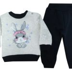 2368-1 Wholesale Baby Girls2 Piece Tracksuit Set 6-18 months Water