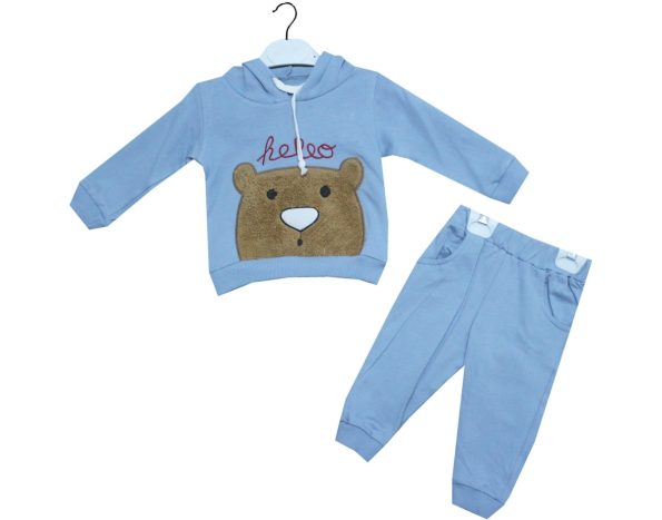 2490 Wholesale Suit Set For Babies of 2 for 9-24M Blue