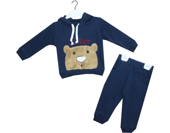 2490 Wholesale Suit Set For Babies of 2 for 9-24M Navy Blue