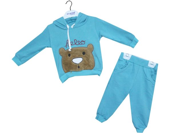 2490 Wholesale Suit Set For Babies of 2 for 9-24M Turqoise