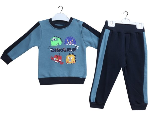 Wholesale Baby Boys 2 Piece Tracksuit Set 6-18 months Turquoise