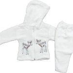 Wholesale Baby Rompers Hooded 6-9 months White