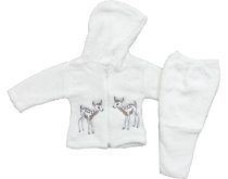 Wholesale Baby Rompers Hooded 6-9 months White