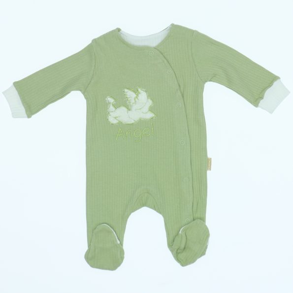 Wholesale Newborn Baby Onesie Romper 0-3M Angel Green