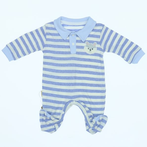 Wholesale Newborn Baby Onesie Romper 0-3M striped Blue