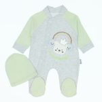 Wholesale Newborn Baby Onesie Romper 3-6-9 month Colorful World Green