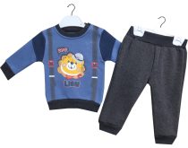 Wholesale Suit Set For Babies of 2 for 6-18M with Lion Print blue