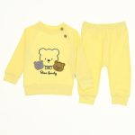 Wholesale Suit Set For Babies of 2 for 9-12-18M Bear Family Yellow