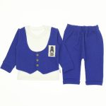 Wholesale Suit Set For Babies of 2 for 9-12-18M Rabbit Blue