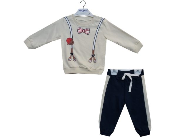 Wholesale Suit Set For Babies of 2 for 9-24M Beige