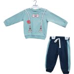 Wholesale Suit Set For Babies of 2 for 9-24M Turquoise