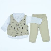 Wholesale Toddler 3pcs-Suit Set 6-12M beige