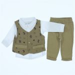 Wholesale Toddler 3pcs-Suit Set 6-12M green