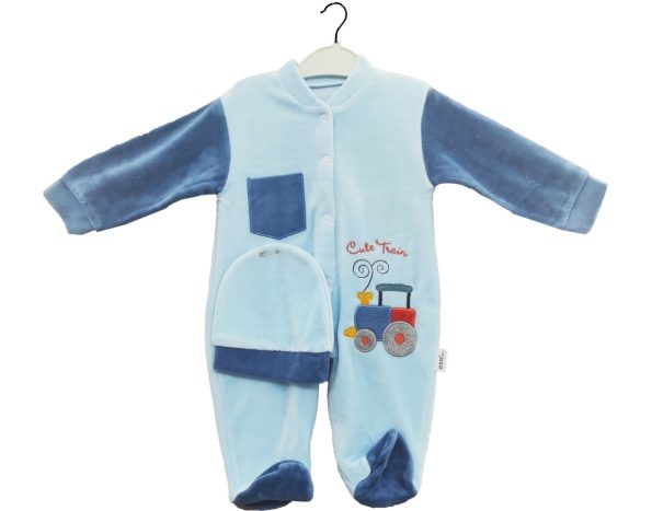 Wholesale Toddler Boys Rompers 3-6-9 months Blue