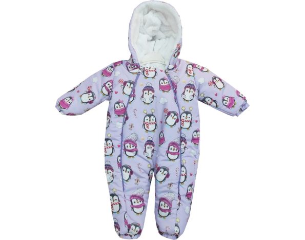Wholesale Winter Season Baby Astronaut Jumpsuit 6-9-12M purple