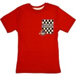 1003 Wholesale Boys Kids T-Shirt 3-7Y Chess Print red