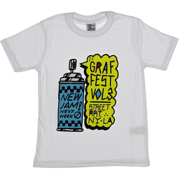 1011 Wholesale Boys Kids T-Shirt 3-7Y Graf Fes Vol3 Print white