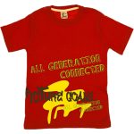 1012 Wholesale Boys Kids T-Shirt 3-7Y All Generatiion Connected Print red