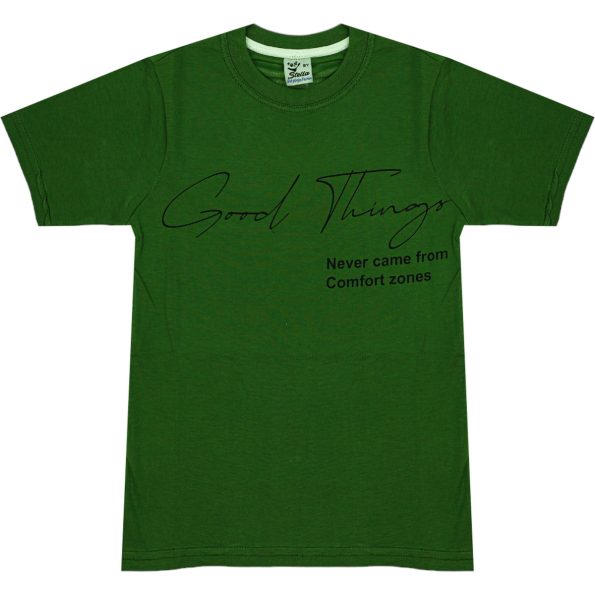 1019 Wholesale Boys Kids T-Shirt 8-12Y Good Things Print green