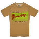 1024 Wholesale Boys Kids T-Shirt 8-12Y Bronxboy Print Light Brown