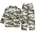 1122 Wholesale Boys Kids Pajamas Set 1-3Y camouflage print khaki