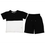 20153 Wholesale 2-Piece Boys Capri and T-shirt Set 10-13Y Navy Blue