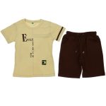 20193 Wholesale 2-Piece Boys Capri and T-shirt Set 9-12Y Ecru
