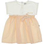 23117 Wholesale Baby Girls Dress 2-5Y Beige