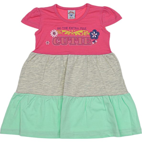 2567 Wholesale Girls Kids Dress 2-5Y Cutie Print