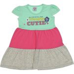 2567 Wholesale Girls Kids Dress 2-5Y Cutie Print.jpg Turqoise