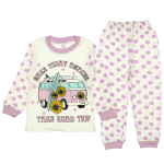 3325 Wholesale Kids Pajamas Set 4-6Y Take Road Trip Print red