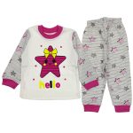 5511 Wholesale Toddler Pajamas Set 6-12M this girl nice print Purple