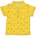 6608 Wholesale Standard Fit Polo Collar Boys T-Shirt 10-13Y Yellow