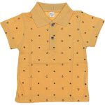 6610 Wholesale Standard Fit Polo Collar Boys T-Shirt 6-9Y Yellow