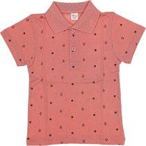 6611 Wholesale Standard Fit Polo Collar Boys T-Shirt 10-13Y Brick