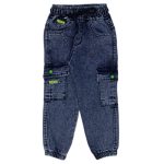 Buy Online Wholesale Boys Kids Jeans 3-7Y Cargo Pocket black