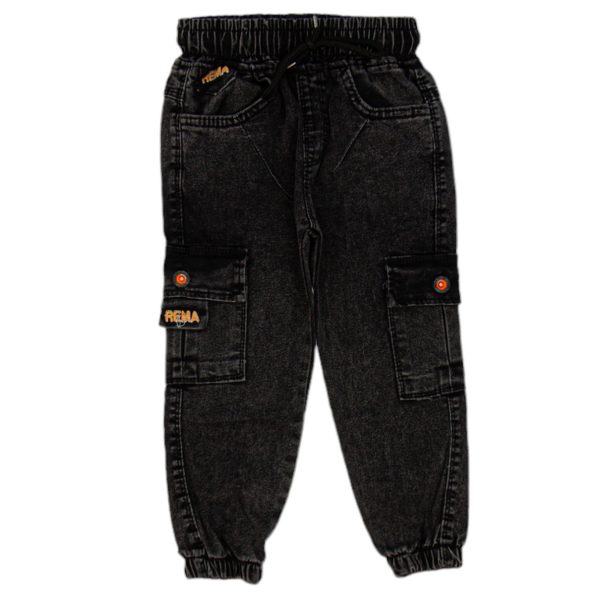 Buy Online Wholesale Boys Kids Jeans 3-7Y Cargo Pocket grey