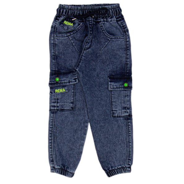 Buy Online Wholesale Boys Kids Jeans 8-12Y Cargo Pocket blue