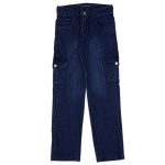 Buy Online Wholesale Girls Kids Jeans 11-15Y Cargo Pocket blue