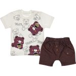 Wholesale Baby Boys 2-Piece Set 6-24M Bear Print Khaki