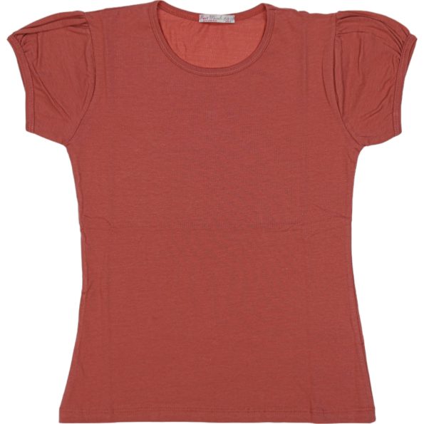 Wholesale Quality Summer Season T-Shirt for Girls Kids for 13-16Y Brick