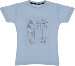 Wholesale T-Shirt for Boys Kids for 5-8Y Surf Mood Print White
